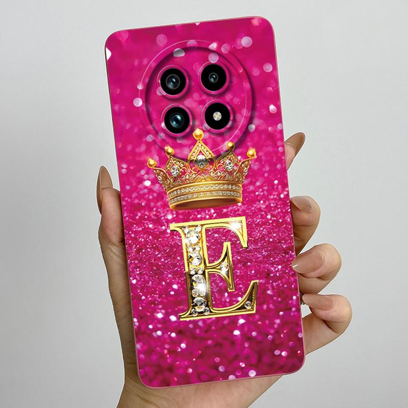 Чехол для телефона из жидкого силикона с буквой-короной для Realme 13 Pro Plus 13Pro 13ProPlus 5G, противоударный, с защитой объектива камеры, мягкая задняя крышка