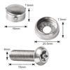 Болт номерного знака AX2V, Противоугонные винты, Защищенная рамка номерного знака для защиты болтов номерного знака автомобиля M6 (15мм)