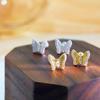 Exquisite Small and Fresh Butterfly Screw Earrings for Women's Light Luxury High-end New Earrings