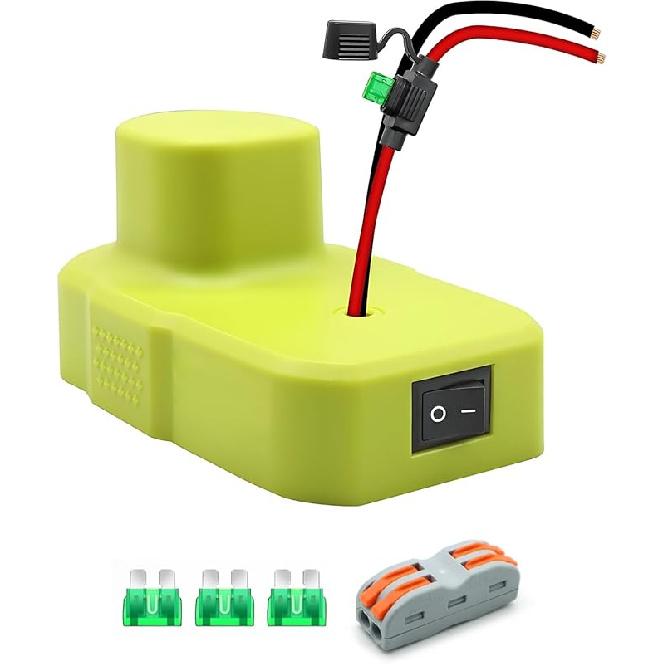 Совместимость с Ryobi Power Inverter 18 В аккумуляторный адаптер с USB и портом Type C Источник питания Зарядное устройство Преобразователь для One+ P743 18 В P107 P108