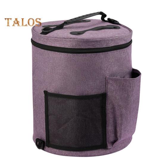 Большая сумка для хранения пряжи. Отверстие на молнии. Сохраняет аккуратность. Прочные швы. Отличные аксессуары для вязания. Чехол с карманами. Хозяйственные товары.