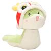 Lion Dance Snake Stuffed Toy 24CM Snake New Year Mascot Good Wishes Snake Plush Dolls  Girls Toys