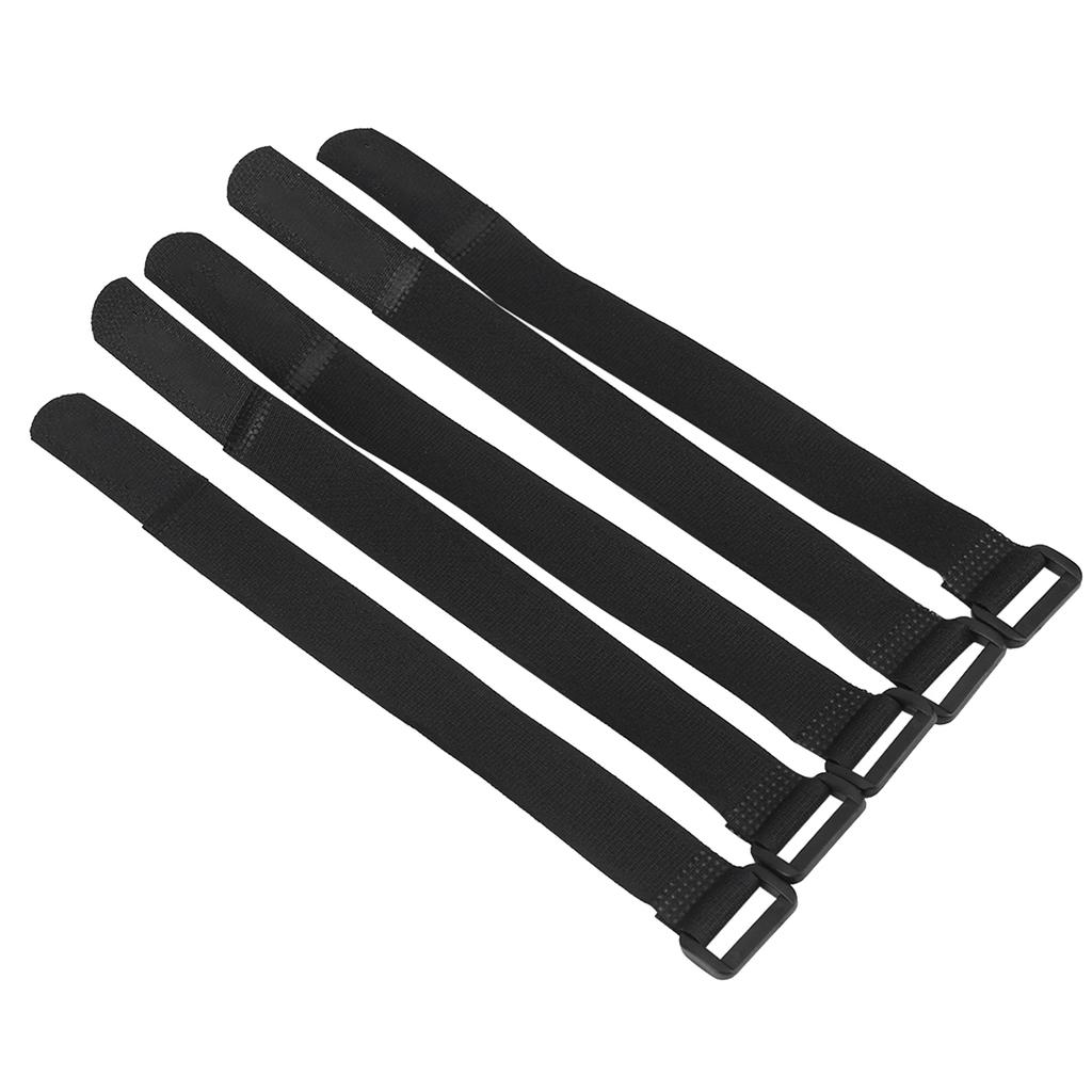 5Pcs Set DUUTI Sports Cycling Riding Adjustable Nylon Bicycle Handlebar Tie Straps (Black)