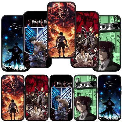 Чехол для Samsung Galaxy S24 S23 iPhone 16 15 14 Xiaomi Redmi Note 13 12 11 Plus 9 Pro Max XR OPPO Huawei Eren Jaeger Anime Levi Attack On Titan Cover
