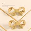 Gold Color Bow Tie Brass Handle Luxury Wardrobe Drawer Pulls Vintage Cabinet Door Knobs  Kitchen