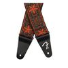 Fender Pasadena Woven Strap, Orange Wallflower, 2" (Made in Canada)