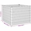 Raised Garden Bed 100 x 100 x 77 cm Galvanized Steel Green
