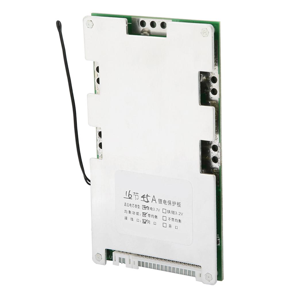 16S 45A Lithium Battery Charging Protection Board BMS PCB with Balance Charging