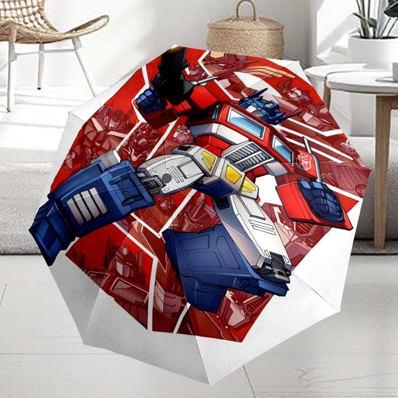 Transformers Theme Automatic Umbrella, Lightweight & Portable, 8 Rib, Perfect for Outdoor Travel, Birthdays, Christmas, Gifts.