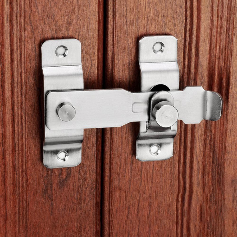 New Stainless Steel Door Buckle Guard Clasp 180-degree Door Bolt Anti-theft Multifunction Safety Door Lock Home Hotel