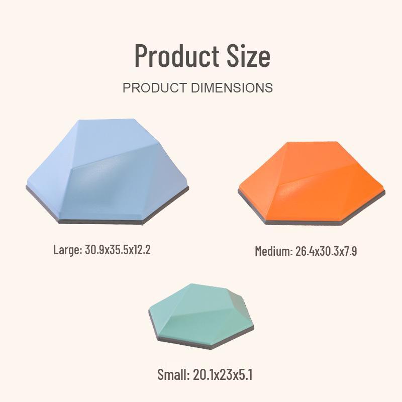 Детские геометрические балансировочные камни для сенсорной тренировки и раннего развития