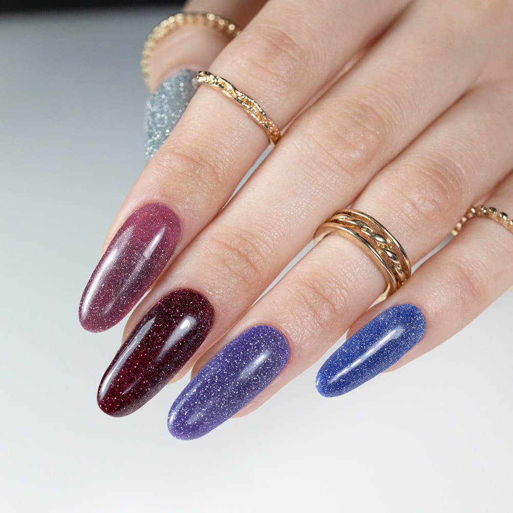 Гибридный лак LED/UV Гель-лак Molly Nails Flashing Lights № 560 Demode Без Hema/Di-Hema 8г