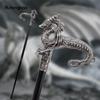 Серебряная роскошная трость с драконом, модная декоративная трость, элегантная трость для джентльмена, ручка для трости для косплея, 93 см