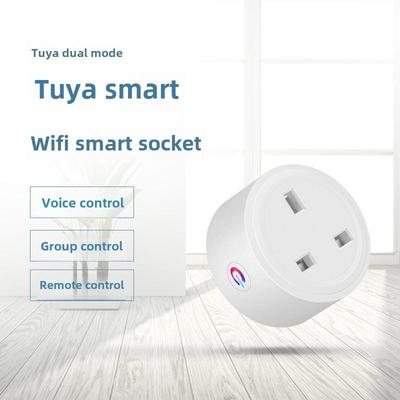 Умная Wi-Fi розетка Tuya, британский стандарт, совместима с Alexa, 16A, дистанционное управление, таймер, автоматизация умного дома.