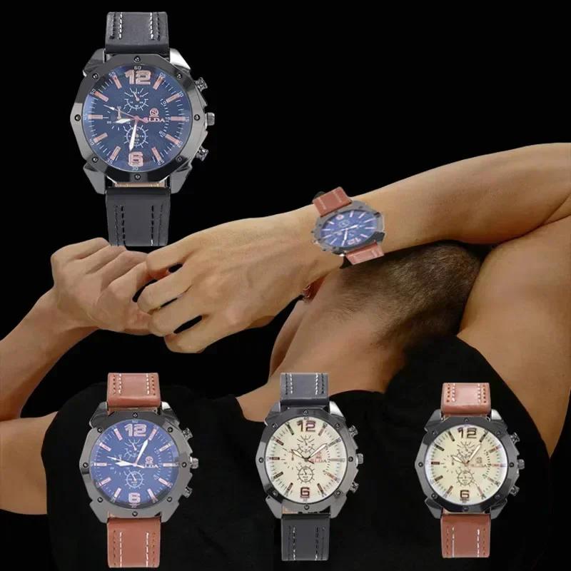 Мужские повседневные часы из нержавеющей стали с сетчатым ремешком, простые кварцевые часы с круглым циферблатом, деловые наручные часы Orologi Di Lusso Leggeri