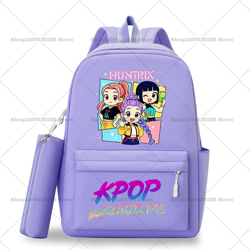 Школьный рюкзак Kpop Охотники на демонов Студенческий Подросток Рюкзак Девочка Повседневный Кавайный Школьная сумка Дорожный рюкзак Mochila Подарок для STEM DIY Набор для сборки 3D
