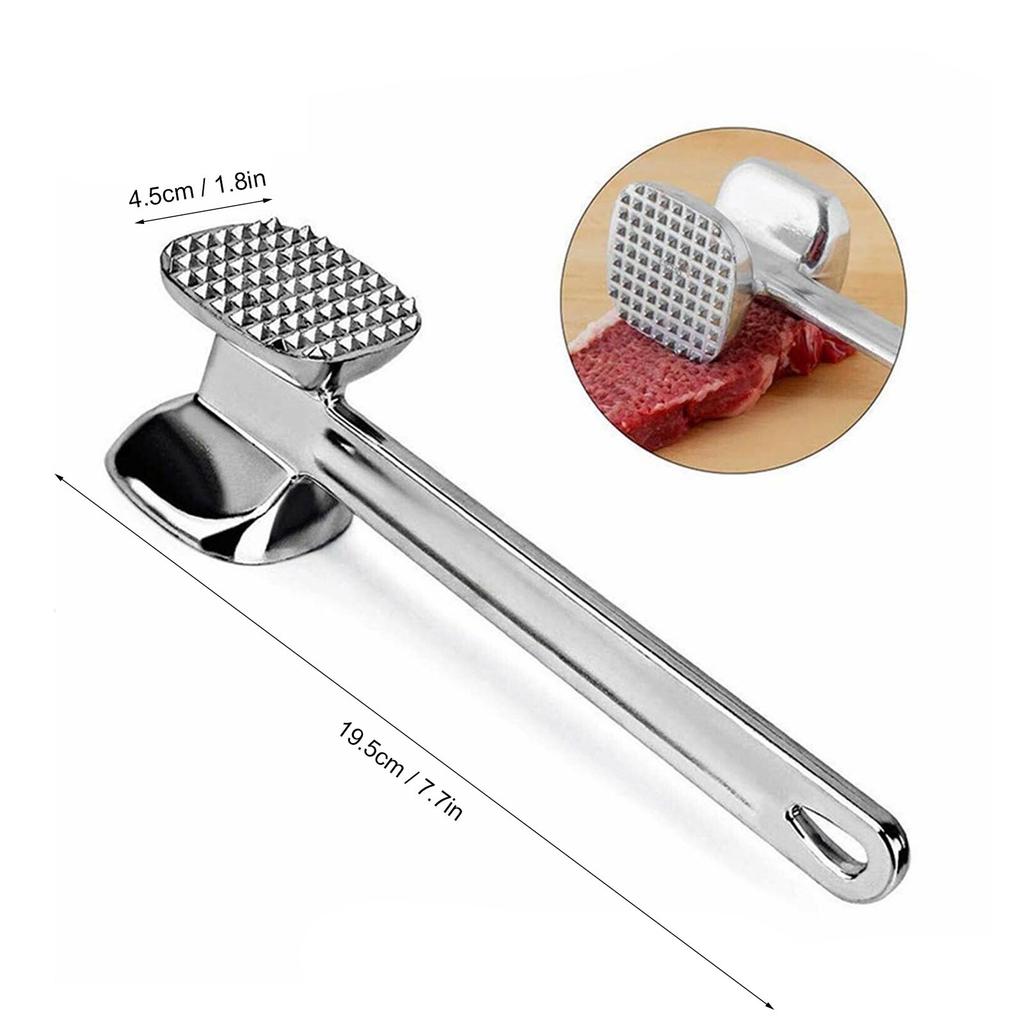 Meat Tenderizer Hammer Tool Dual-Sided Nails Meat Mallet Meat Hammer for Steak Chicken Fish Meat