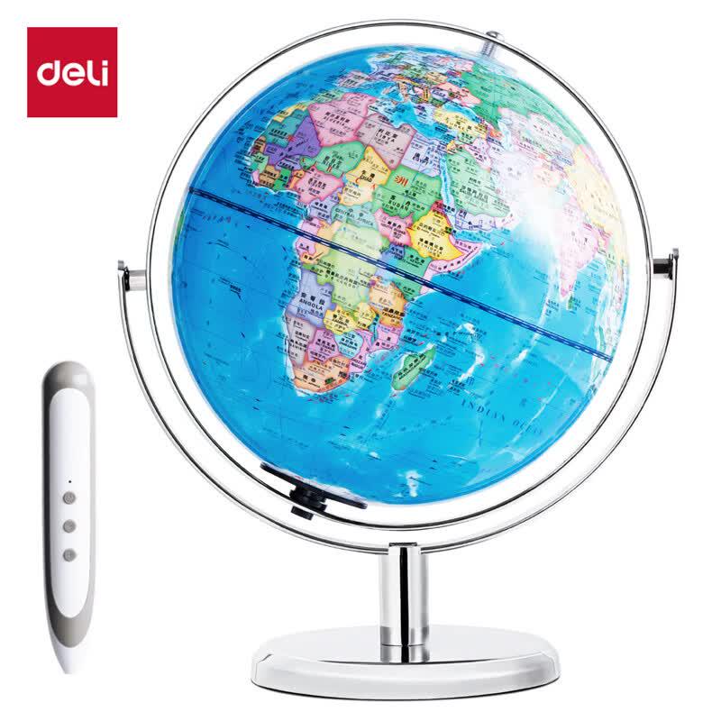 Deli 30см Интерактивный глобус с подсветкой AR