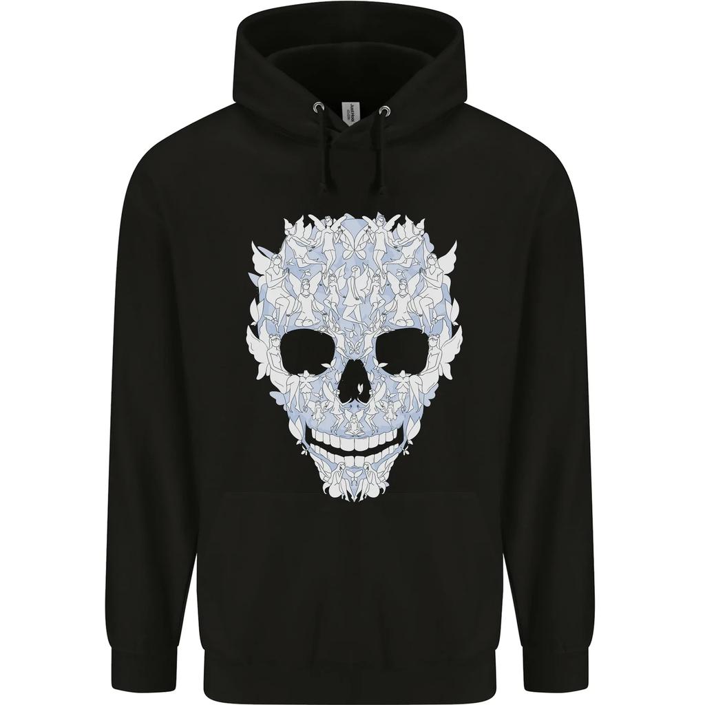 Fairy Skull hoodie-Casual Pullover Sweatshirt