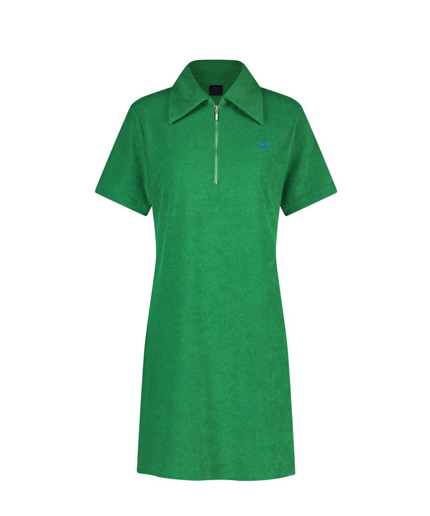 Le Sonnet Terry Zip-Up Dress Green