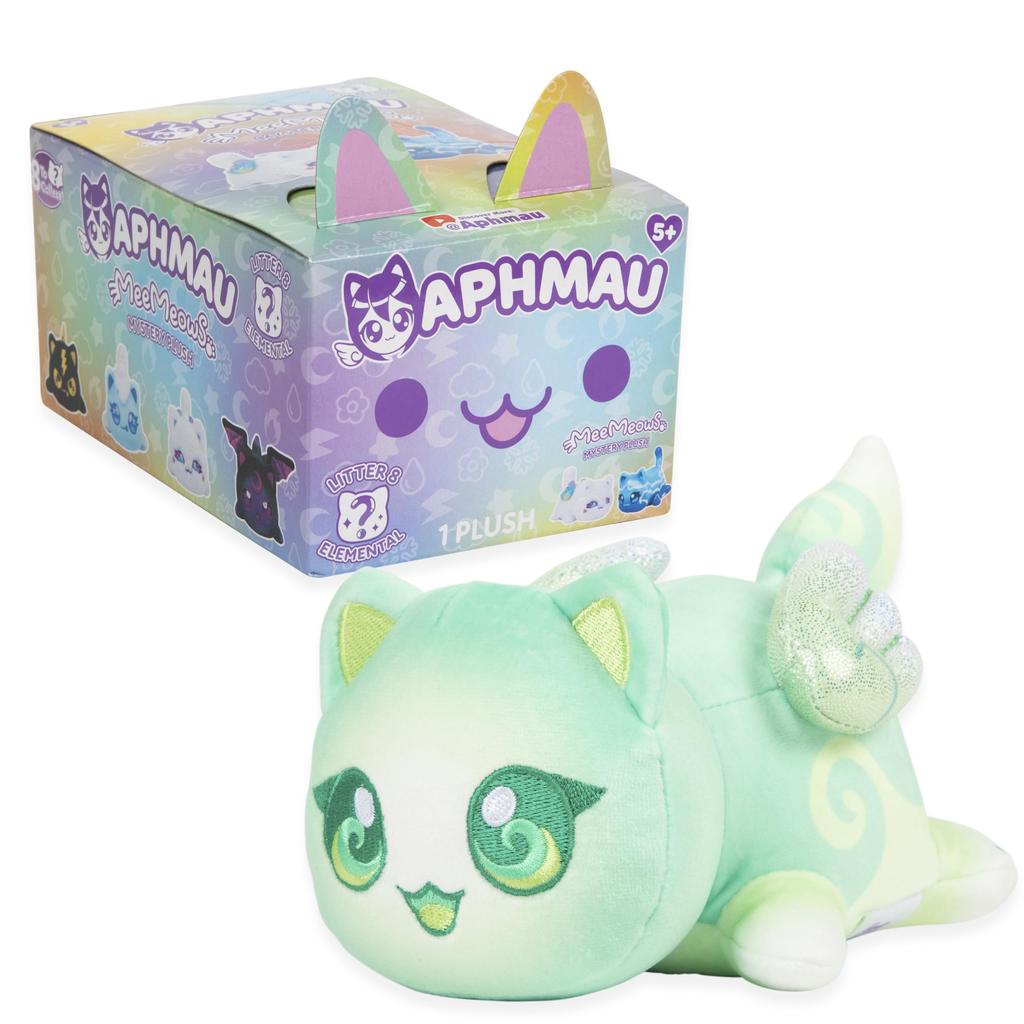 Aphmau 6-inch MeeMeow Mystery Plush - Series 8, YouTube Minecraft Gaming Channel, Blind Box, 1 of 8 Possibilities, Fun Minecraft-Inspired Elemental