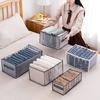 1pc Underwear Drawer Organizer Storage Box Foldable Closet Organizers Drawer Divider Storage Boxes For Underpants Socks Bra