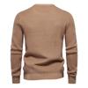 2023 New Warm Men's Pullovers Sweater for Fall and Winter with Solid Color and Soft Material Casual Classic Sweater Men