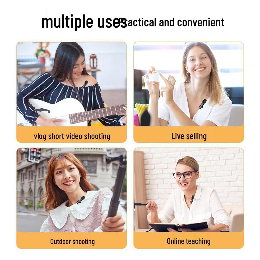 Петличный микрофон Bluetooth: Беспроводное крепление-клипса для мобильной видео- и голосовой записи