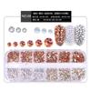 Nail Art Jewelry Set, High Silver Flat Bottom Diamond Ab Water Diamond Shiny Diamond Strip Box 1440 Pcs