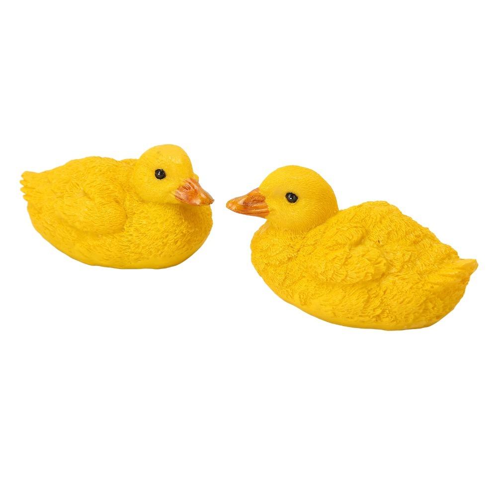 2pcs Simulation Duck Garden Statue Outdoor Floating Duck Decoration Resin Duck Figure Pond Decor