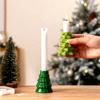 Гибкая силиконовая форма для DIY смолы, основа для подсвечника в виде рождественской елки, поделки с декором из сушеных цветов