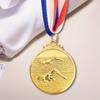 Zinc Alloy Swimming Competition Medal Neck Ribbon Sports Award Winner Round Medal  Training Awards