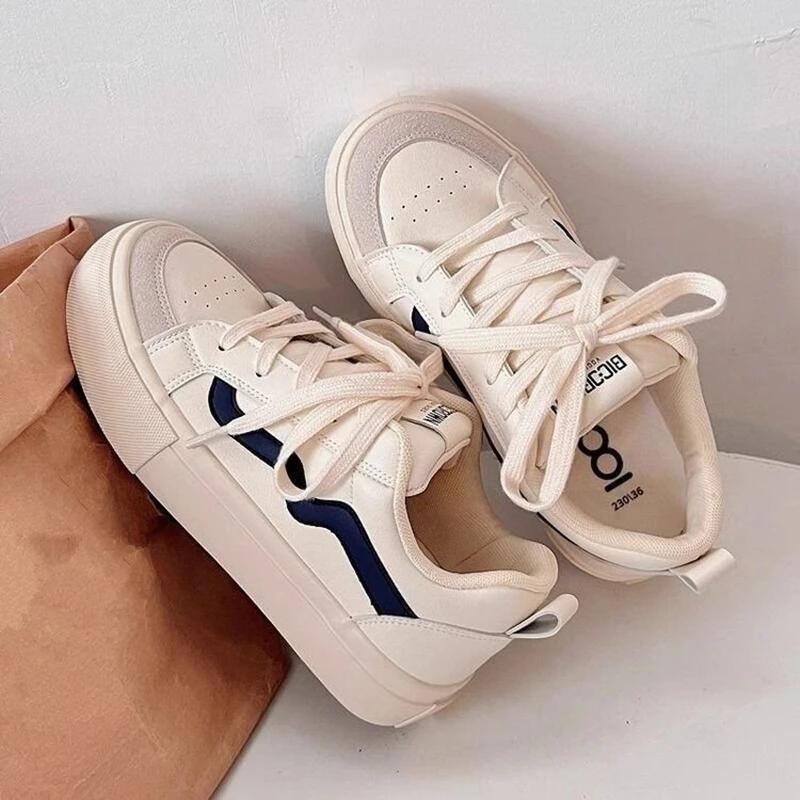 Весна и Осень Новый Стиль Мода Повседневные Удобные Увеличенная Подошва Платформа Износостойкая Женская Спортивная Обувь