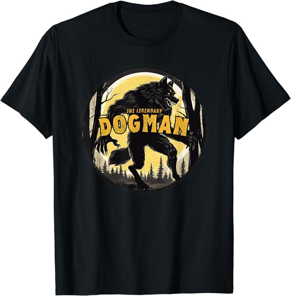 The Legendary Dogman Vintage Forest Moon T-shirt