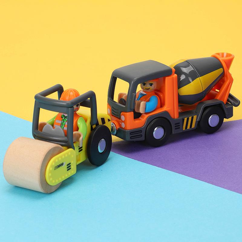 Магнитная многофункциональная машинка Томас: Машины скорой помощи и полиции, совместимые с деревянными рельсами