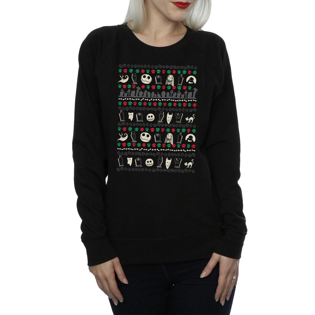 Disney Womens/Ladies Nightmare Before Christmas Festive Icons Sweatshirt