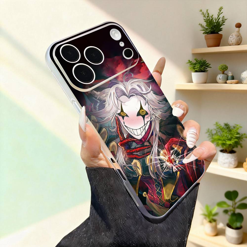 Сумасшедший P-Пьеро Цирк Крутой Для iPhone 11,12,13,14,15,16,17,Pro,Max,Plus,Mini,SE4,E Чехол для телефона с MagSafe Беспроводной