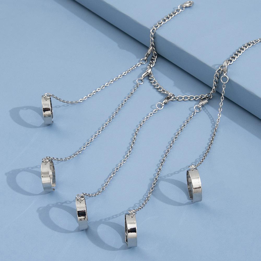 Jewelry Bungee Chain Combination Ring Creative Punk Open One Piece Index Finger Ring