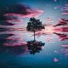 Алмазная картина, полная дрель, закат, дерево, тень, вышивка крестиком, стразы, картинки, вышивка с бриллиантами