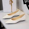 Comfortable Platform Pumps Women Office Shoes Pointed Toe Low Heel Slip On Versatile Work Casual Style