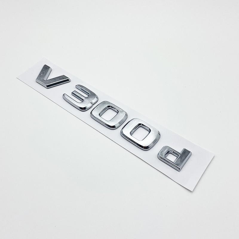 DZECY1 3D Letters V200d V220d V250d V300d V350d ABS Emblem for Mercedes Benz V Class Car Fender Badge Trunk Nameplate Logo Sticker