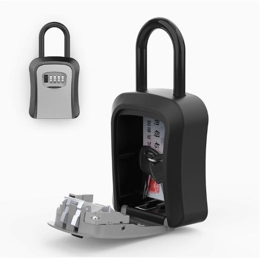 All-metal Padlock Waterproof Safe Key Box 4-Digit Key Boxes Lock Safe Security Storage Lock Box