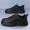 Fashion Casual Platform Leather Mens Vulcanized Shoes Fashion Outdoor Sneakers Antiskid Driving Tennis Running Trainers Business Shoes