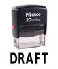Printtoo Self Inking Rubber Stamp Office Stationary DRAFT Custom Stamp-Black