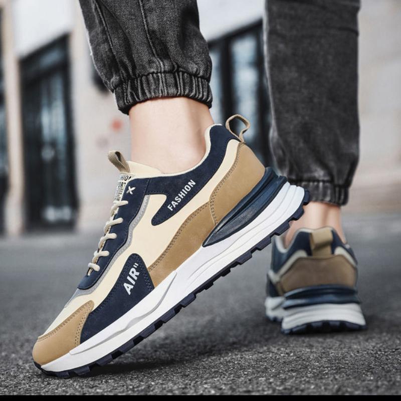 Men Shoes Non-slip Shoes Men's Fashion Black Shoes Breathable Casual Shoes Running Sneakers Men Lightweight Platform Increase Shoes