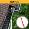 Yousheng Roof Rake Cleaning Tool Adjustable Multi-angle Head Mini Rake Gutters Leaves Debris Efficient Gutter Roof Cleaner