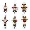 Home Office Portable Christmas Plush Doll Ornament Decorative Figure Wall Window Tree Reusable Hanging Decoration