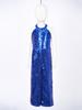 Children Sequin Jazz Ballet Dance Performance Costume Prom Party Playsuit Wide Leg Pants Fancy Dress-up Bodysuit