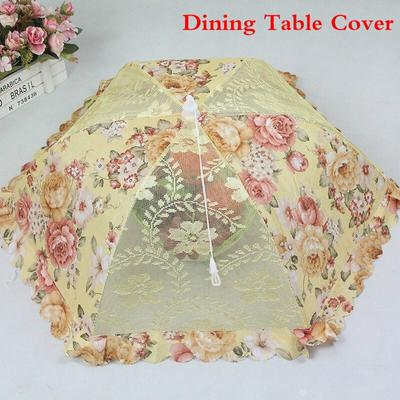 Зонтичный стиль, пылезащитный сетчатый чехол для стола, защищенный от мух и необрастающий, чехол для обеденного стола, чехол для еды, модная кружевная сетчатая ткань, складной чехол для посуды