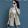 Women's Jacket Trench Coat Korean Spring Autumn Loose Long Sleeve Short Coats Female Windbreaker Hooded Outerwear Tops
